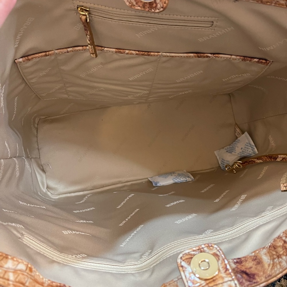 Brahmin Brooke Tote Handbag Toasted Kempsey RARE NWT - Picture 7 of 8